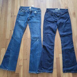 2 pairs designer jeans- size 29